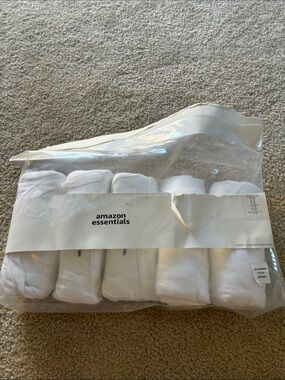Amazon Essentials Men's White cotton crew neck xxl